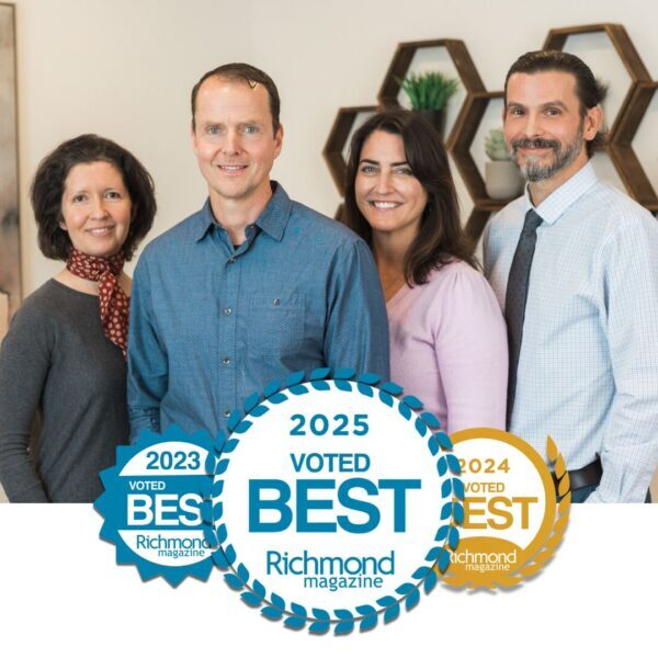 Aaron Hartman MD, Christian Jenski MD, Veronica Porterfield PA-C, Jodi Caddell CFNP &mdash; accept award for best functional medicine practice in Richmond, VA