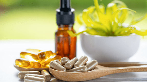 Different Sources of Vitamin D Dropper and Capsules