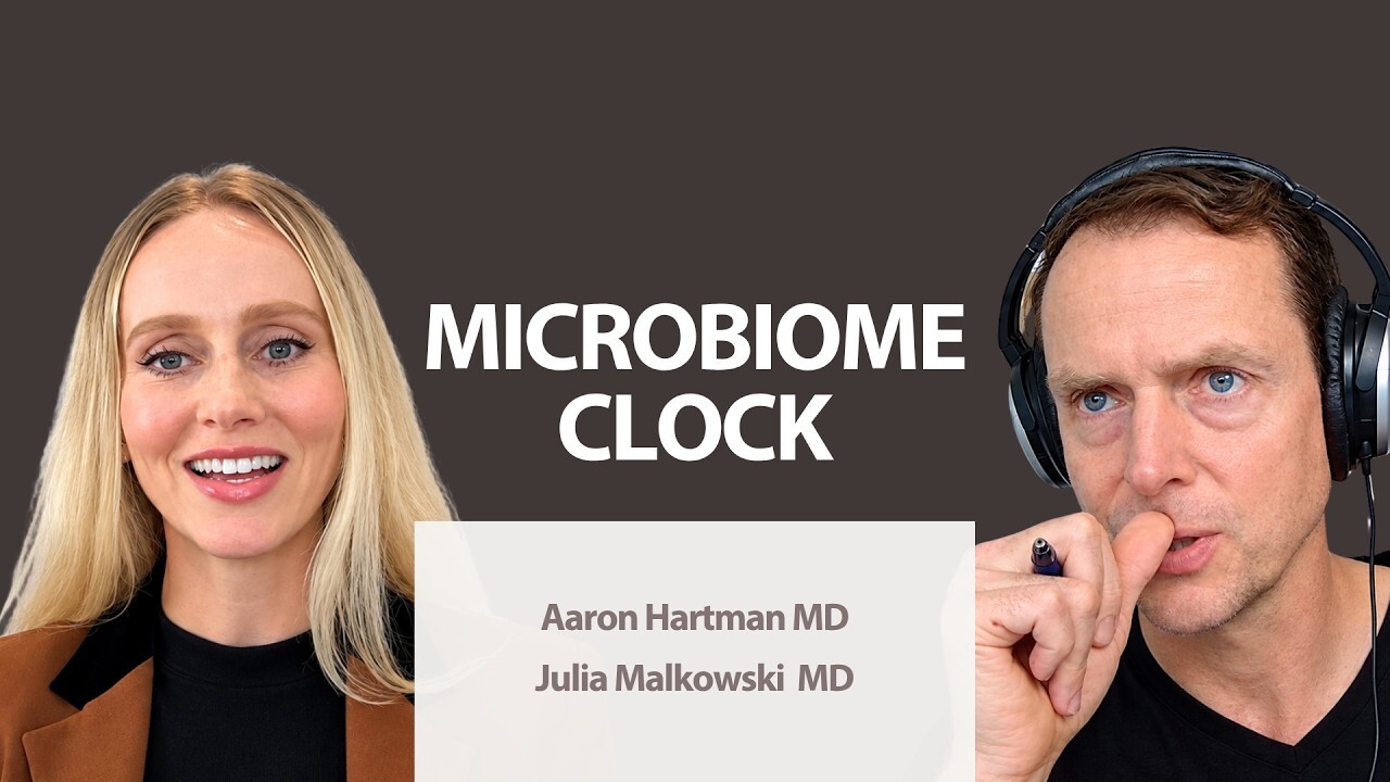 Gut microbiome age is the biological age of the bacteria living in your gut, and it can run older or younger than the age on your birth certificate. Dr. Julia Malkowski, a naturopathic doctor and clinical educator at Doctor&rsquo;s Data, explains why she sees this clock as a driver of aging elsewhere in the body and why it responds to how you eat and live. If you are in midlife and wondering how much of aging is still yours to influence, she answers with specifics.
---
📖 UnCURABLE: From Hopeless Diagnosis to Defying All Odds

For everyone medicine has let down &rarr; https://UnCurableBook.com
---
Dr. Malkowski and Dr. Aaron Hartman cover why she trusts gut microbiome age over telomere length as a clinical marker, which keystone bacteria like Akkermansia and Bifidobacterium carry outsized weight, and what her research comparing gut dysbiosis across North America, Europe, and Australia suggests about the modern food supply. This conversation is for women moving through perimenopause, for anyone taking or considering a GLP-1 medication, and for anyone who has had a probiotic make things worse. Her closing advice is simple, starting with fiber-rich whole foods, movement, and time spent with other people and outdoors, followed by which supplements belong first and which should wait.
---
CHAPTERS

00:00 &mdash; What if your gut has its own age?
03:30 &mdash; What biome aging means
04:37 &mdash; Telomeres, inflammaging, and gut age
07:42 &mdash; Gut diversity and the menopause transition
10:47 &mdash; What GLP-1s have to do with your gut
16:48 &mdash; Keystone bacteria that punch above their weight
19:07 &mdash; The markers that reveal your gut&rsquo;s age
28:08 &mdash; Everyday chemicals and the gut barrier
32:30 &mdash; What stool samples from three continents showed
37:26 &mdash; What actually moves the clock
41:35 &mdash; Why a probiotic can make you feel worse
42:30 &mdash; The gut test she uses and why
---
FURTHER RESOURCES

Dr. Julia Malkowski on Instagram: [HANDLE: confirm exact handle; stated on tape as &ldquo;Dr. Julia Malkowski&rdquo;]
Modern Human podcast, hosted by Dr. Malkowski: [LINK: confirm launch status and URL]
Doctor&rsquo;s Data: https://www.doctorsdata.com
---
ABOUT AARON HARTMAN, MD

Aaron Hartman, MD is a triple-board-certified physician, bestselling author of UnCURABLE: From Hopeless Diagnosis to Defying All Odds, and founder of Richmond Integrative & Functional Medicine. Dr. Hartman is known as the champion of the medically abandoned&mdash;helping people once labeled &ldquo;uncurable&rdquo; find REAL health and hope through the body&rsquo;s natural abilities to heal and repair.

https://AaronHartmanMD.com
