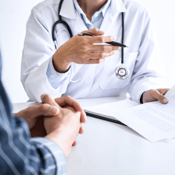 Doctor talking to his patient