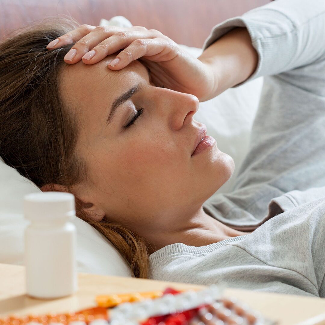 Woman Suffering from Flu