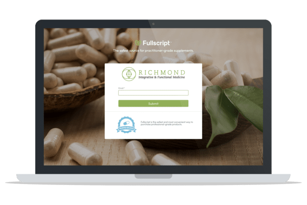 Fullscript login screen