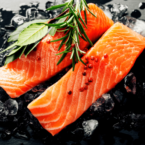 Image of 2 fresh salmon