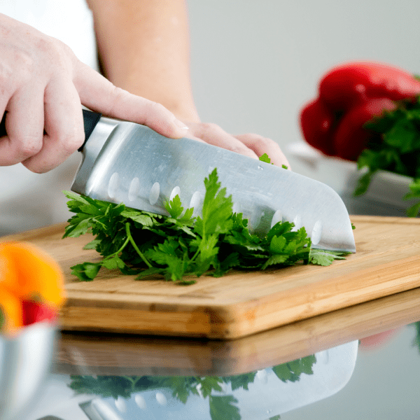 Chopping Leafy Greens