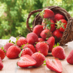 strawberries in a basket