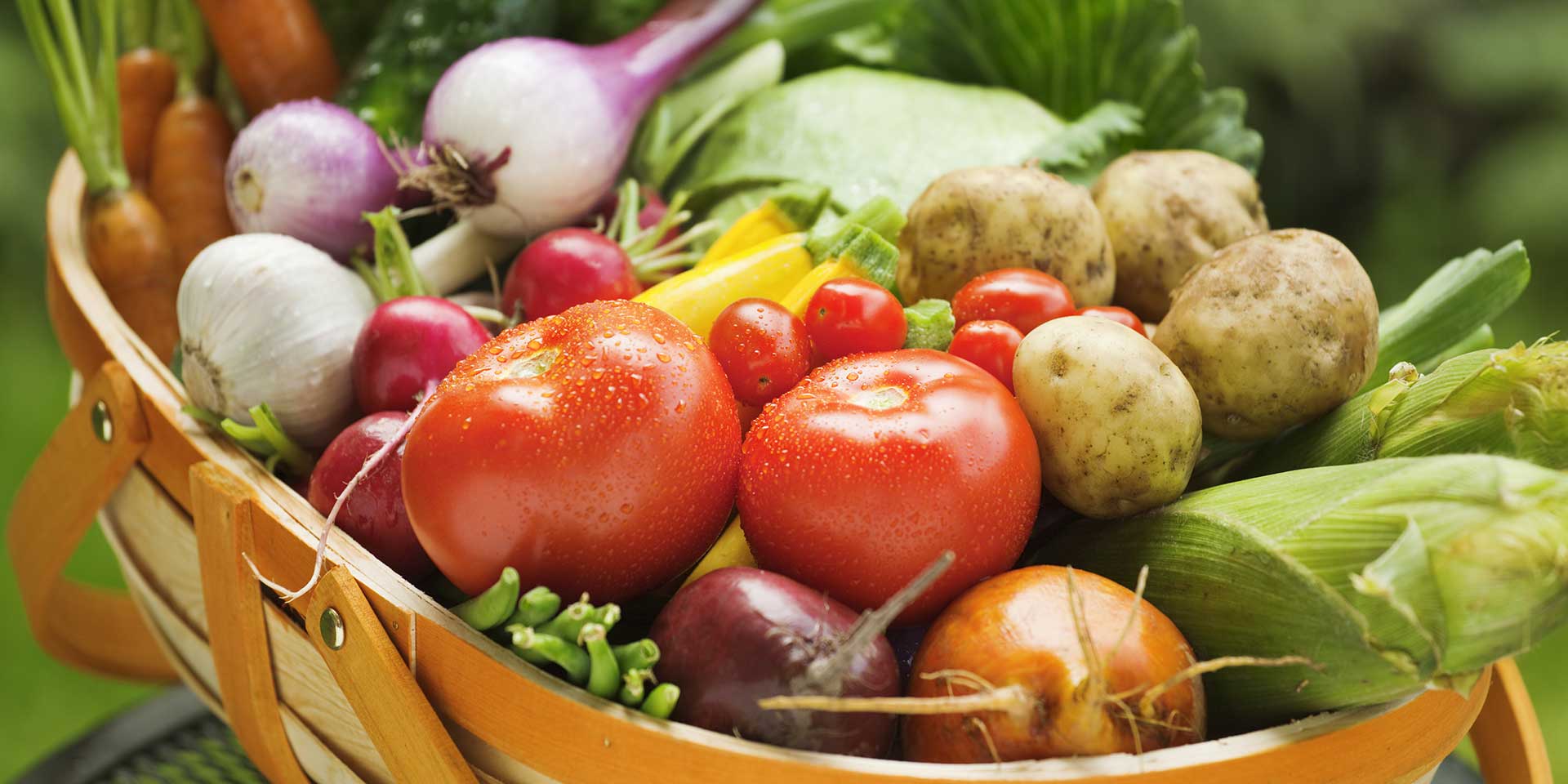 Summer Produce In a Basket
