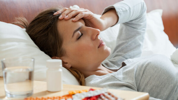 Woman Suffering from Flu