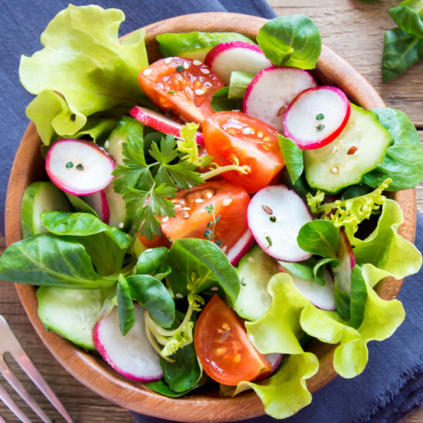 Vegetable salad for lunch