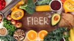 Different fruits and vegetables that are rich in fiber