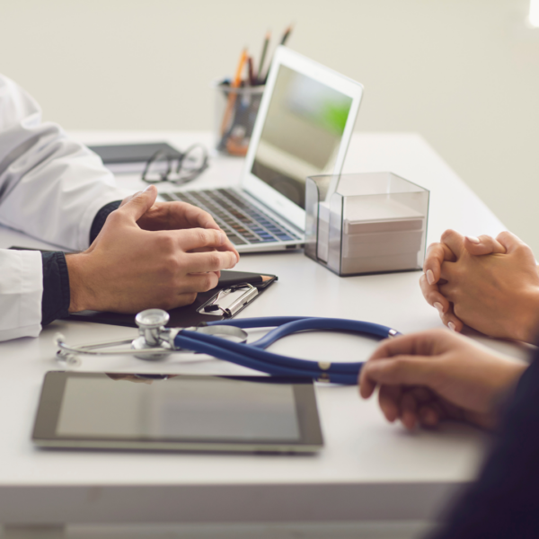 Doctor explaining test results to a patient