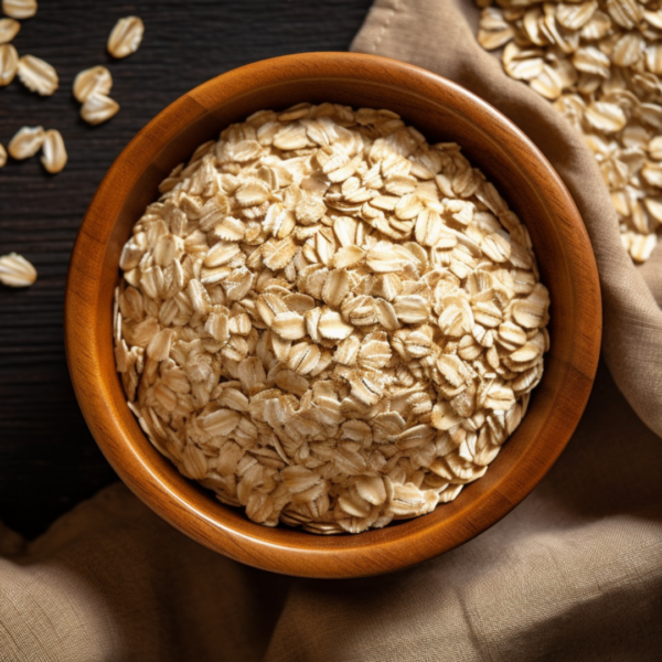 A bowl of uncooked oats