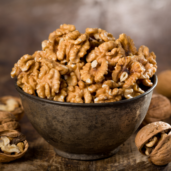 A bowl of walnuts
